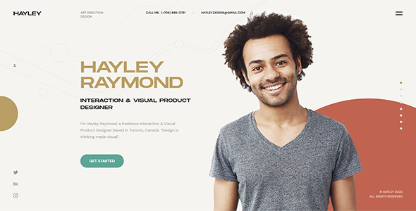 HAYLEY – Creative Personal CV/Resume HTML Template