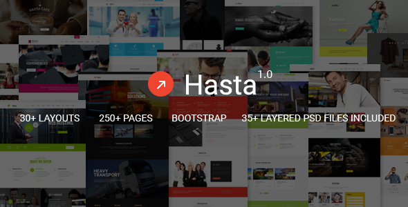 Hasta – Responsive Multipurpose HTML Template