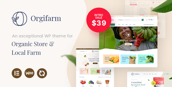 Orgifarm – An Organic Store WordPress Theme