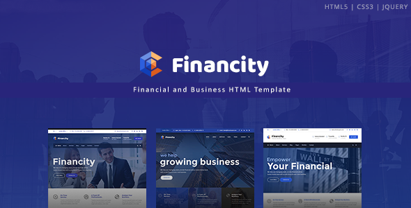 Financity – Business / Financial / Finance HTML Template