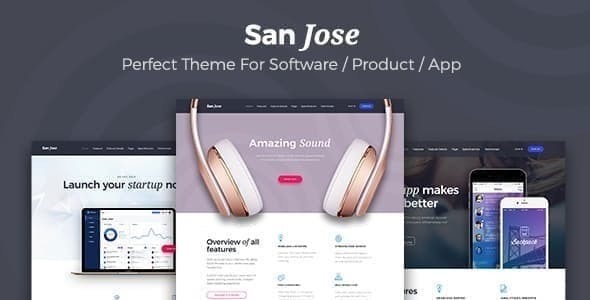 SanJose – Landing Page – WordPress Theme