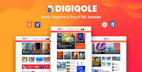 Digiqole – News, Magazine HTML Template