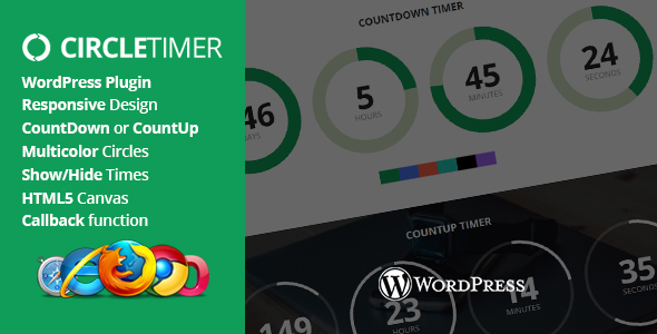 CircleTimer – jQuery Countdown Timer WordPress Plugin