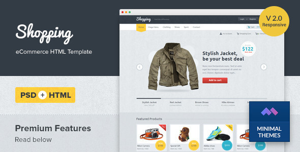 Shopping – Responsive eCommerce HTML Template