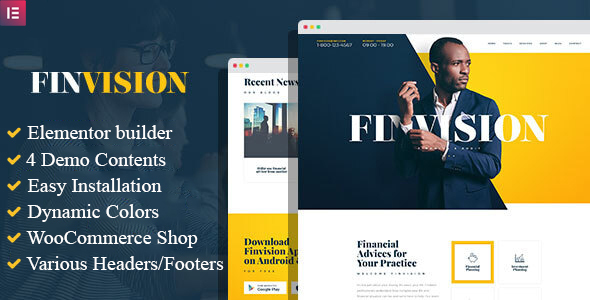 Finvision – Financial Consulting WordPress Theme