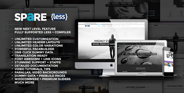 Spare – Ultimate MultiPurpose LESS Theme