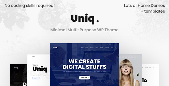 Uniq – Minimal Creative WordPress