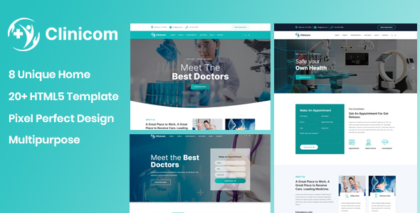 Clinicom – Medical & Health Template