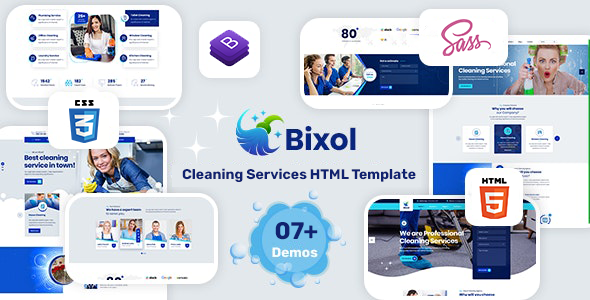 Bixol – Cleaning Services HTML Template