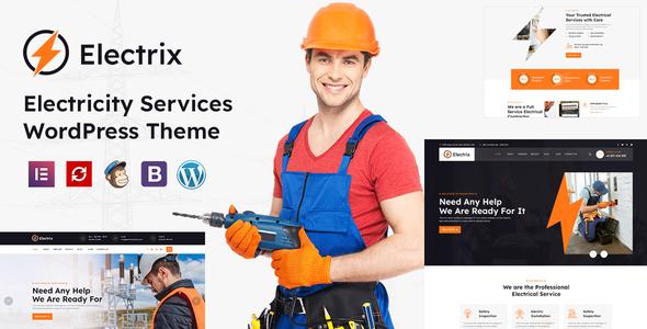Electrik – Electricity Services WordPress Theme