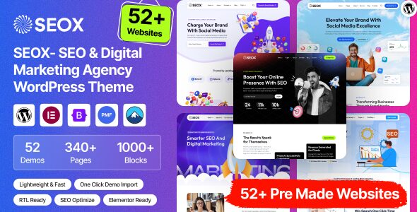 SEOX – SEO & Digital Marketing Agency WordPress Theme