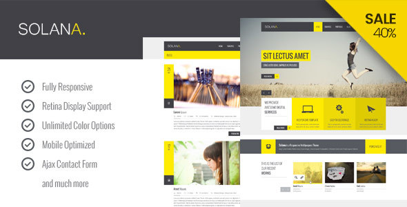 Solana – Responsive HTML5 Template