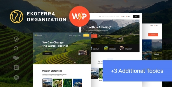 Ekoterra – NonProfit, Green Energy & Ecology Theme