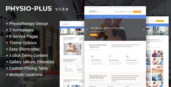 Physio Plus – Physiotherapy & Physical Therapy WordPress Theme