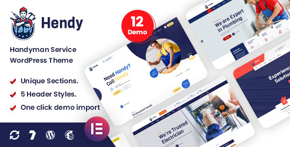 Hendy – Handyman Service WordPress Theme