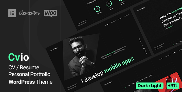 Cvio – Personal Portfolio WordPress Theme