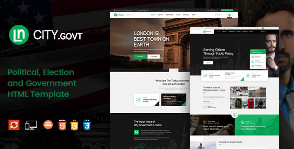 CityGovt – Political and Government HTML Template