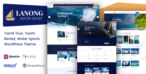 Lanong – Yacht Rental WordPress Theme