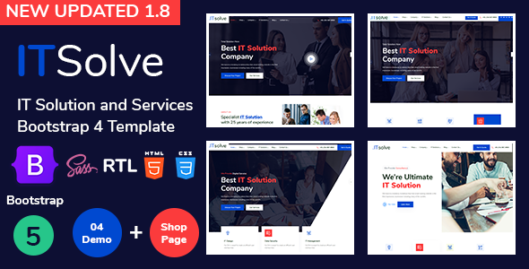 ITsolve – IT Solution and Services + RTL Support Template