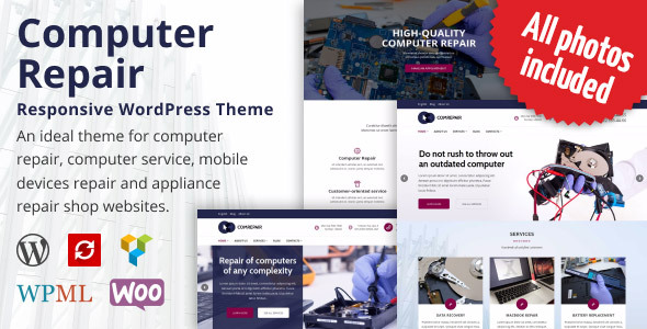 ComRepair – Computer Repair Services WordPress Theme