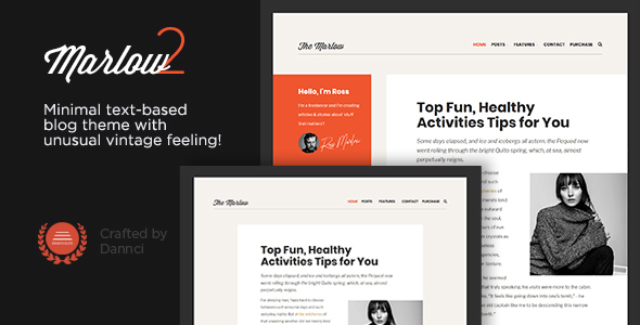 Marlow – Distinctive, Typography-First WordPress Blog Theme