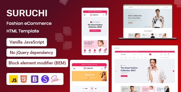 Suruchi – Fashion eCommerce HTML Template