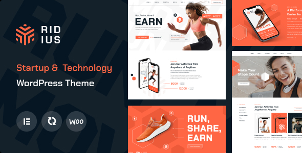 Ridius – Startup & Technology WordPress Theme