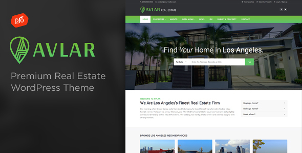 Avlar – Real Estate WordPress Theme