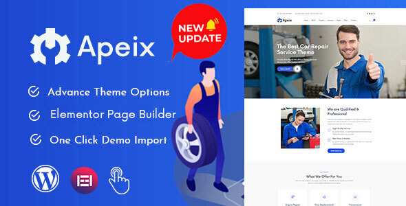 Apeix – Car Repair Service & Auto Mechanic WordPress Theme