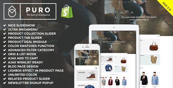 Puro – Responsive Shopify Theme (Sections Ready)