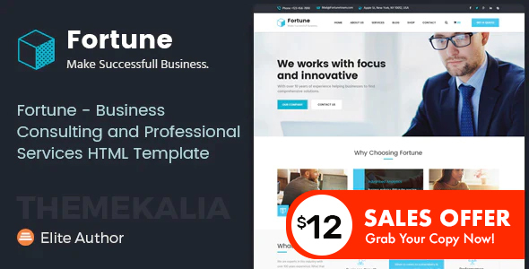 Fortune – Business Consulting and Professional Services HTML Template