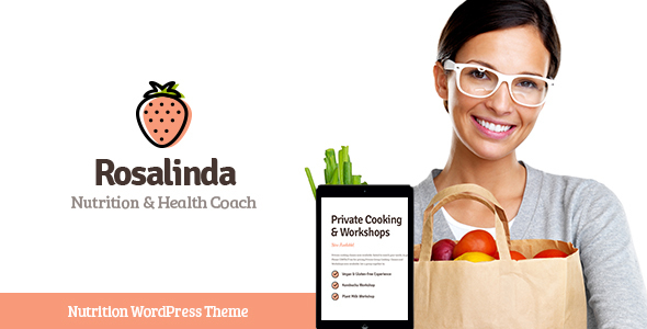 Rosalinda – Health Coach & Vegetarian Lifestyle WordPress Theme