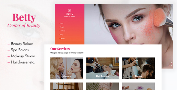 Betty – Beauty Salon and Makeup Template