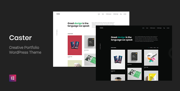 Caster – Creative Portfolio WordPress Theme