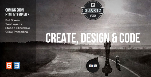 Quartz – Coming Soon Html5 Template