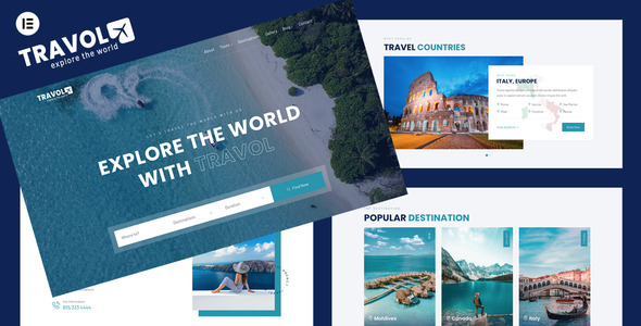 TRAVOL – Travel Agency Elementor WordPress Theme