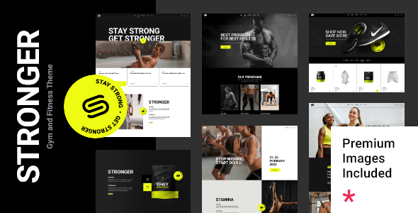 Stronger – Gym and Fitness WordPress Theme