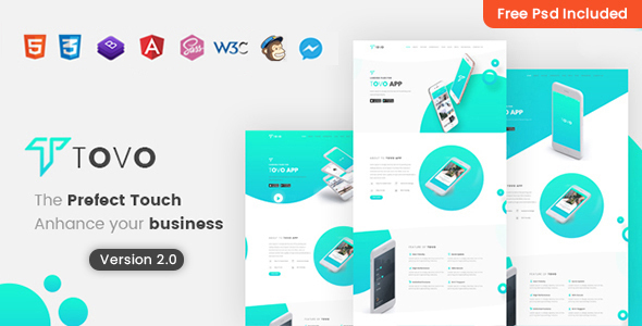 Tovo –  Angular 21 App Landing Page