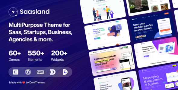 Saasland – Saas, Startup, Technology & IT Solutions WordPress Theme