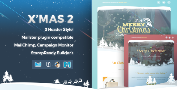 X’mas 2 – Responsive Email Template