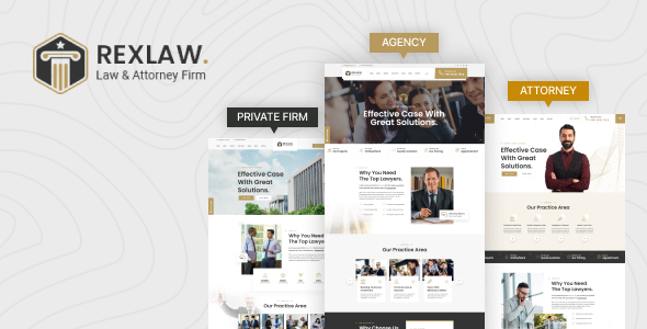 Rexlaw – Law Lawyer HTML Template