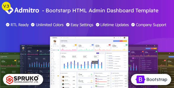 Admitro – Admin Dashboard HTML Template
