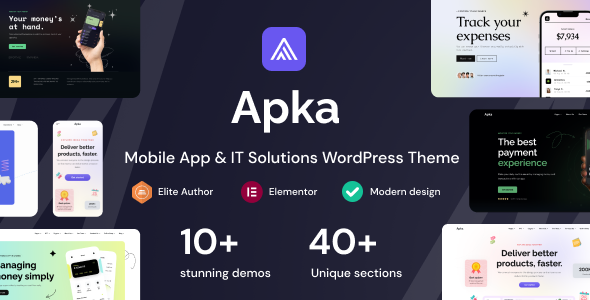 Apka – Mobile App & IT Solutions WordPress Theme