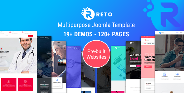 Reto – Responsive Multipurpose Joomla 4 & 5 Template With Page Builder