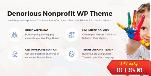 Denorious – Nonprofit and Political Fund Raising WP Theme