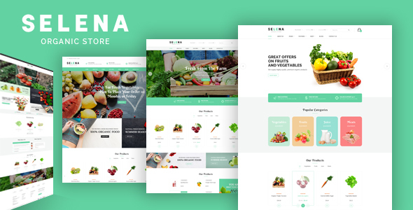 Selena – Organic Food Shop HTML Template