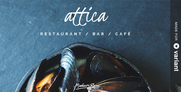 Attica – Restaurant Template with Page Builder