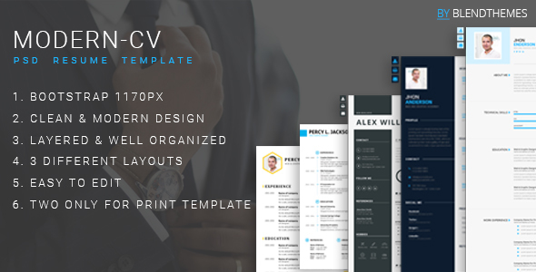 Modern-CV – Personal Resume Template