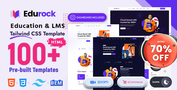 Edurock – Tailwind Education Template