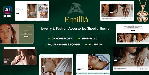 Emillia – Jewelry & Fashion Accessories Shopify Theme